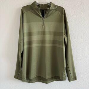 NIKE Dri Fit 1/4 Zip Long Sleeve XL Olive Green